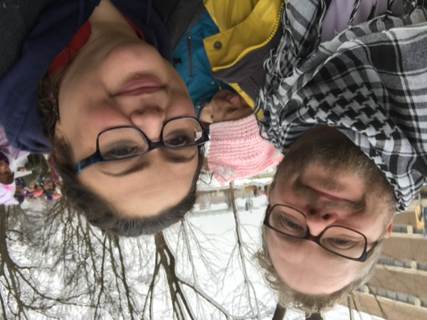 Faye and Jim at the Women's March in St. Paul