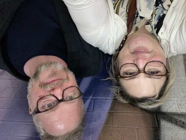 Faye and Jim in a spring selfie